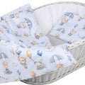 Baby Bedding Set 2pc fit Crib/Cradle/Moses basket/Pushchair 70x80cm Walk in the Clouds