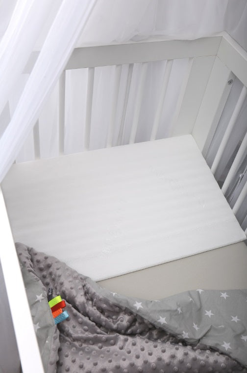 BABYMAM Baby Wedge Anti Reflux Colic Pillow Cushion Crib Cot Bed 60x38cm White