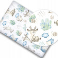 Baby Fitted Toddler Bed Sheet Printed 100% Cotton Mattress 160x80cm Wolf in the Forest