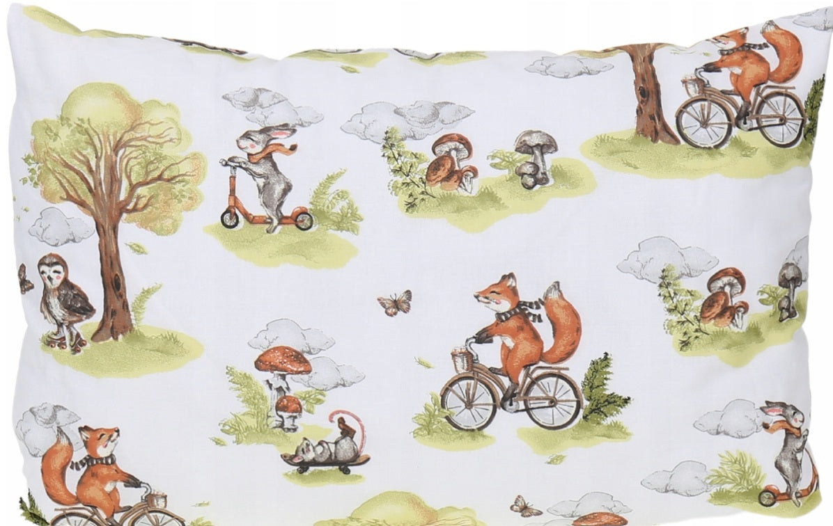 120x90 2Pc Baby Bedding Duvet Cover Set fit Cot Cotton A trip to the forest