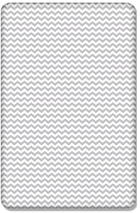 Baby Fitted Junior Bed Sheet Printed 100% Cotton Mattress 160X70cm Zig Zag