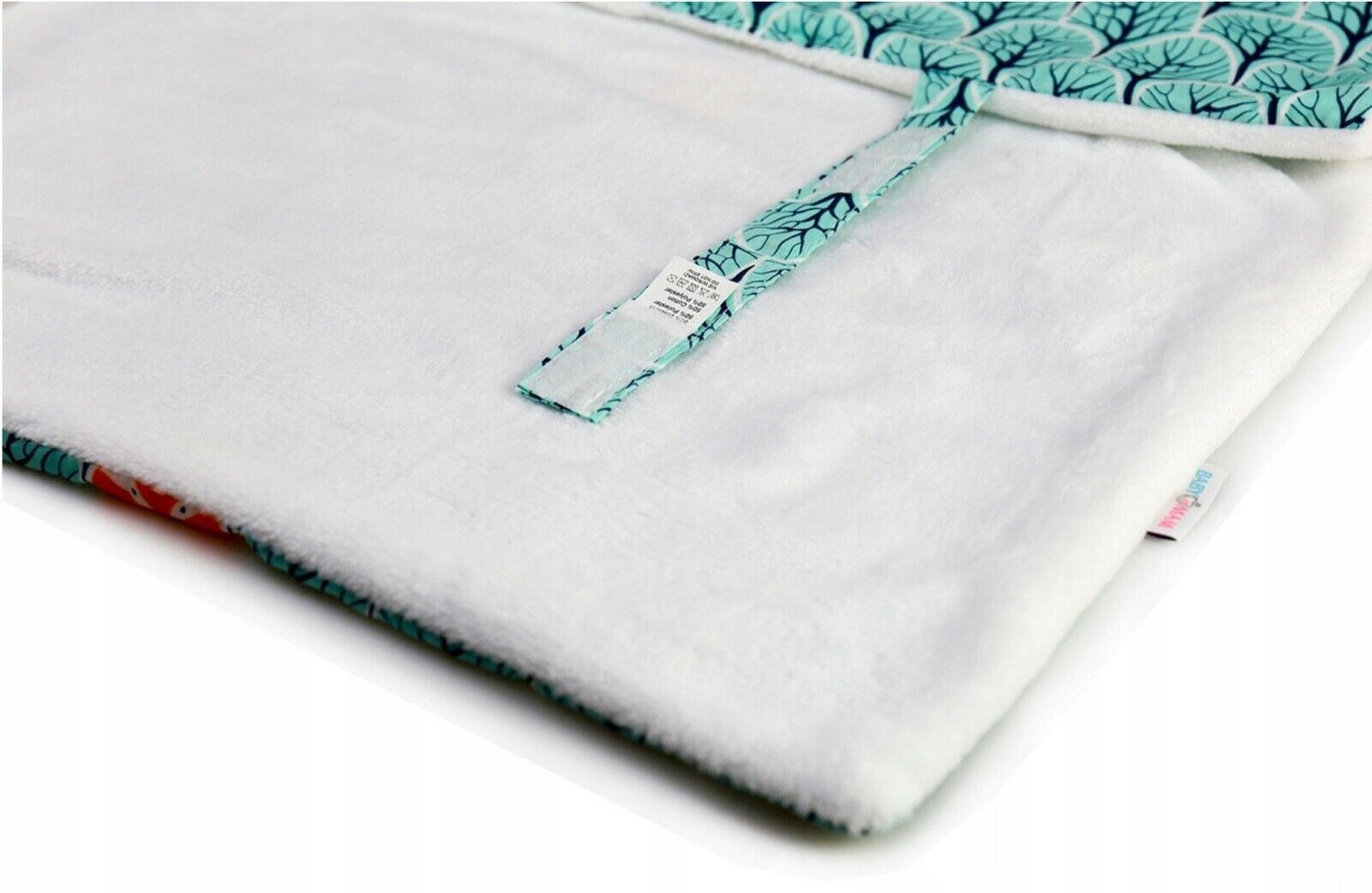 Car Seat Kids Baby Swaddle Travel Cotton Blanket 75X50cm Soft Wrap Double Sided White-Fox In The Forest