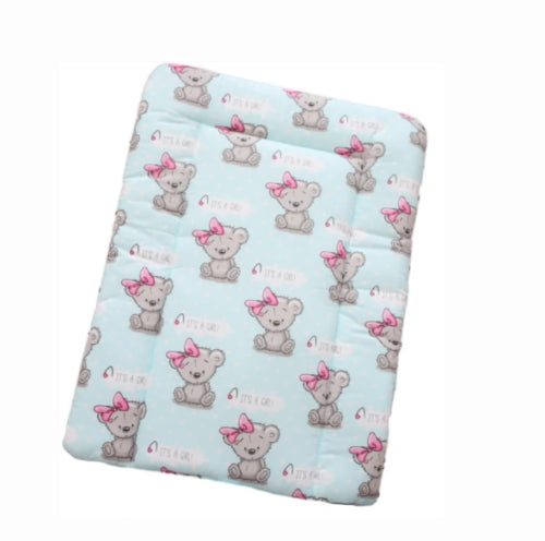 Baby 100% cotton changing mat child toddler Teddy Girl Bear Mint