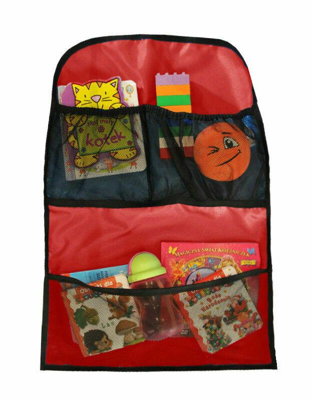 Car Seat Organiser Universal Tidy Travel Storage - Red
