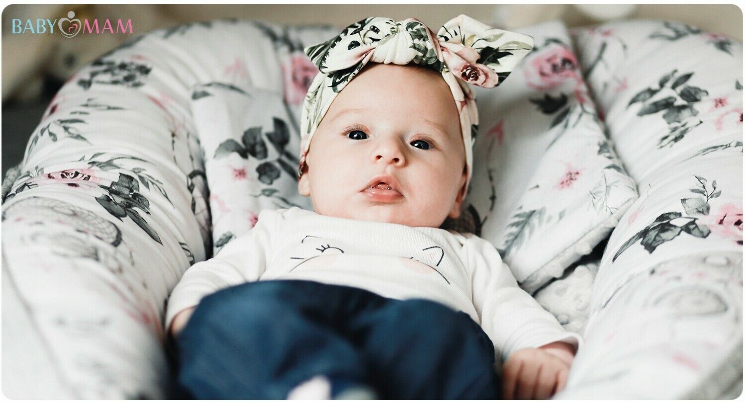 Baby 6pc Double-sided soft infant Cocoon White Dream Catcher/ Dots with Grey