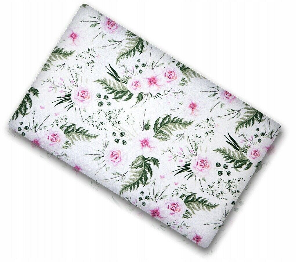 100% cotton fitted sheet printed design for baby crib 90x40cm Garden flowers