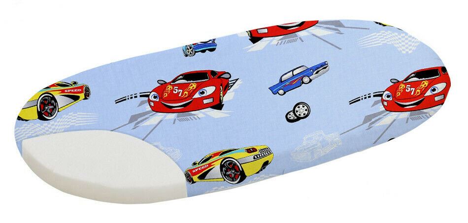 Cotton Fitted Baby Sheet Fit Moses Basket Pram 80X38cm Cars