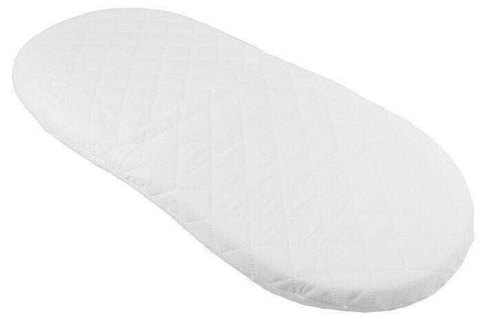 Moses Basket Mattress Cosy Quilted Bassinet Baby Pram Oval Breathable 70X35cm