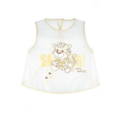 Baby Feeding Bib Waterproof Wipe Clean Akuku Beige