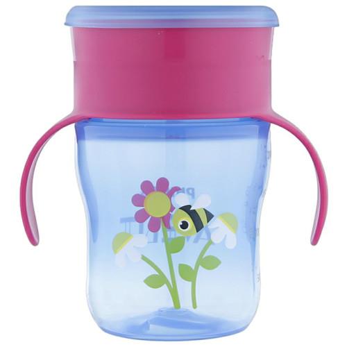 Philips Avent Cup Cup With Non-Drip Valve And Quick Flow 260 Ml Training Handles