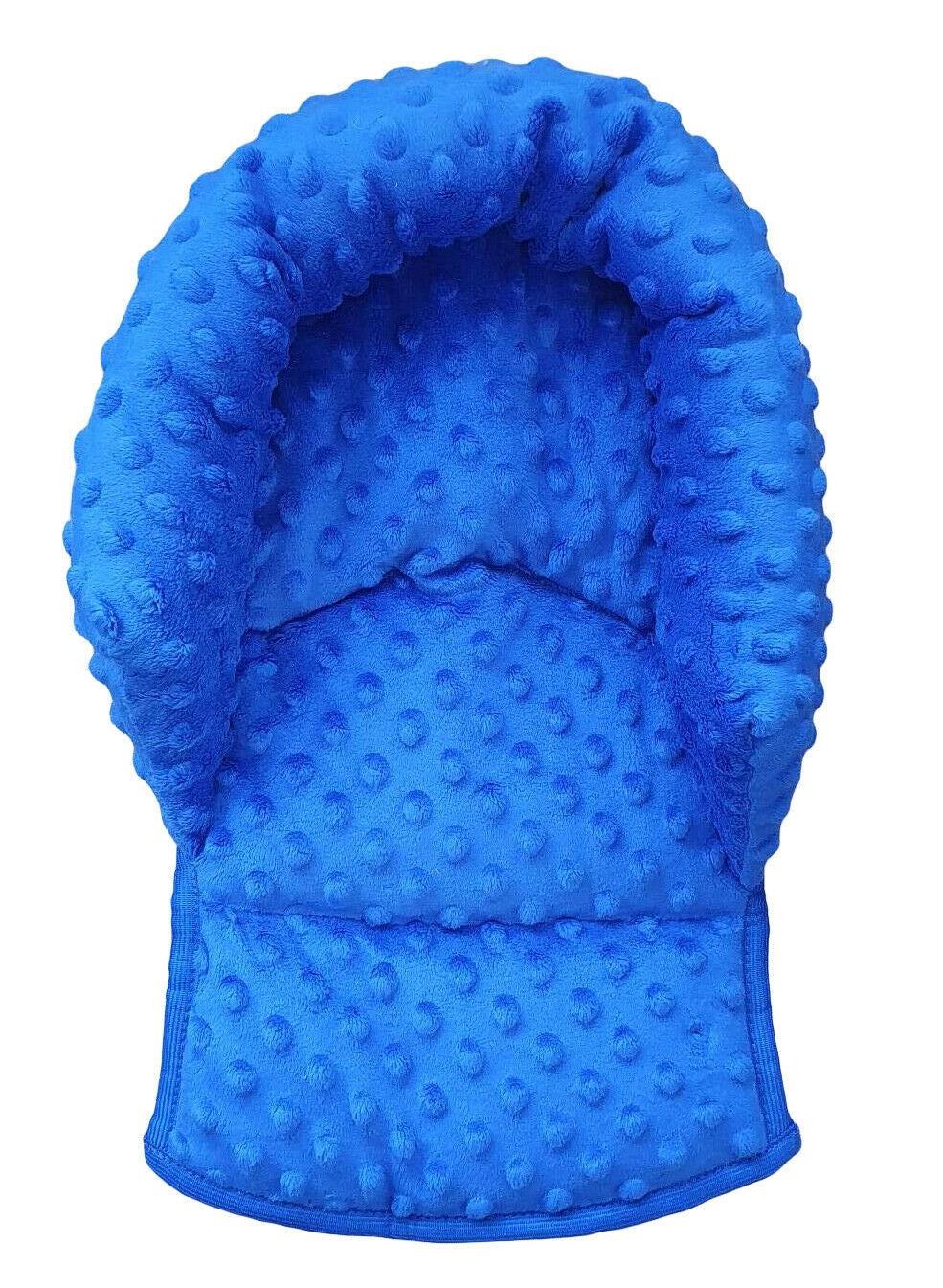 Baby Head Car Seat Rest Cushion Toddler Child Support Pillow Dimple Dark Blue