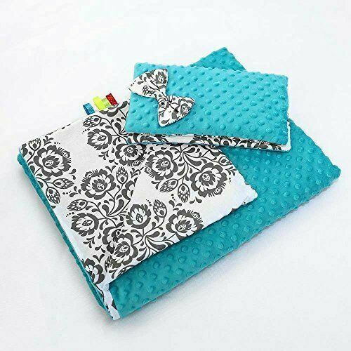 Warm Baby Blanket Dimple Quilt Pillow 100X75cm Turquoise - Folklore