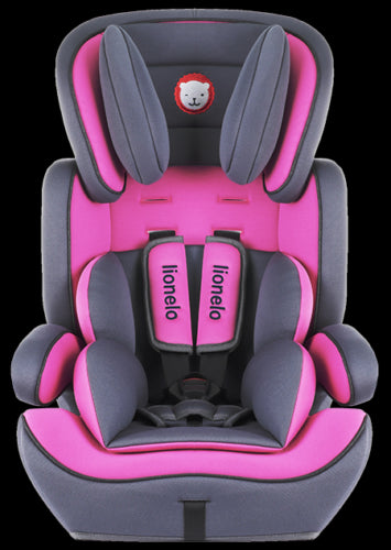 Child Car Seat Kids Support Baby Toddler Safety Booster 9-36Kg Levi Plus Lionelo Pink