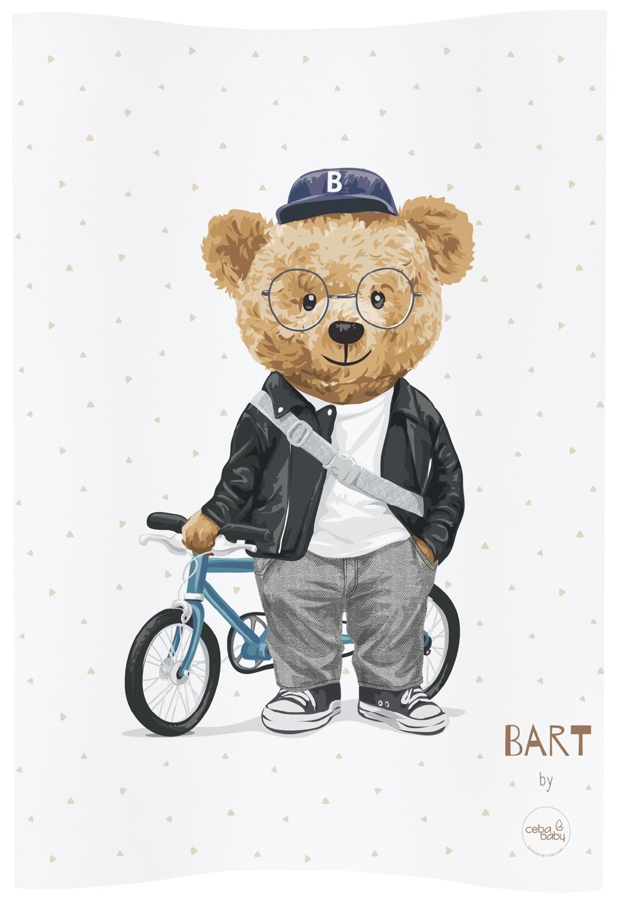 Baby Changing Mat Padded Soft Base 70x50cm Waterproof Raised Edges Fluffy Puff Bart1