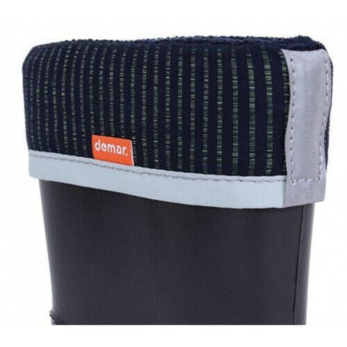 Wellies Kids Rain Snow Boots Removable Inner Lining Socks Wellington Demar Black