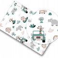 Fitted Sheet 120x60cm 100% Cotton for Baby cot On Safari
