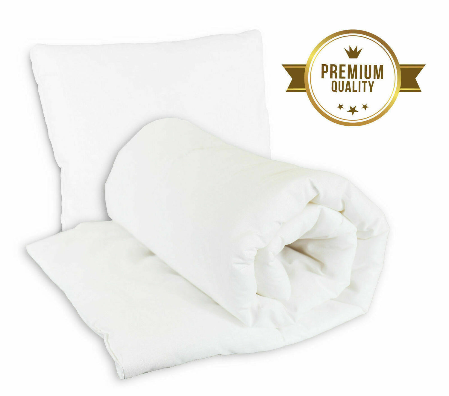 Baby duvet pillow filled quilt bedding for cot bed 140x70cm
