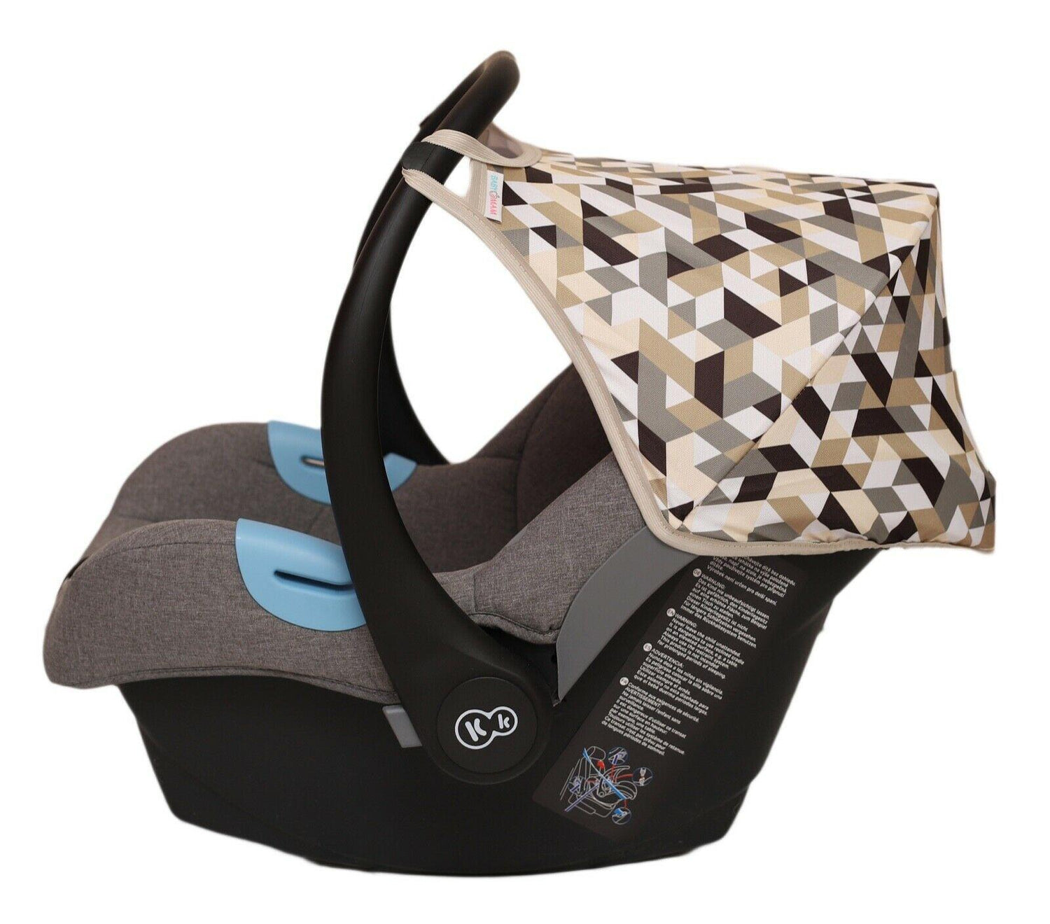 Car Seat Hood Replacement Universal Baby Cover Wind Sun Canopy Shade Waterproof - 3D Gold