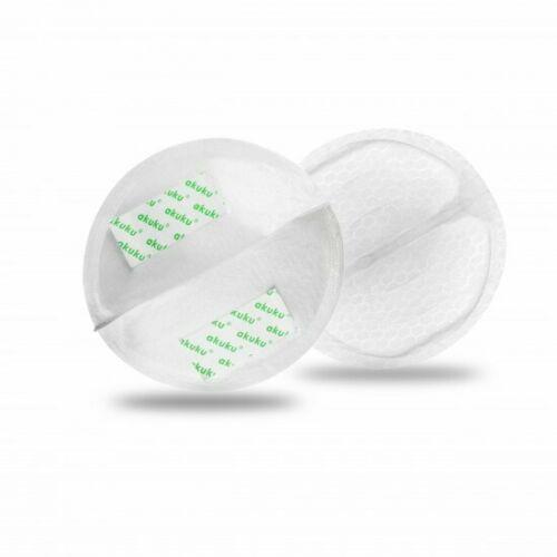 30 Ultra Thin Breastfeeding Nursing Cotton Disposable Comfort Breast Pads AKUKU