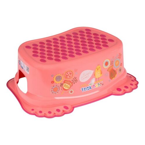 Baby Kids Step Stool Safe Potty Training Non-Slip Toddlers Bathroom Folk Peach