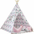 Teepee Wigwam Indoor Outdoor Kids Playhouse Tent With Three Cushions Little Indian