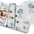 Baby 4Pc Bedding Set Pillow Duvet Quilt Fit Cotbed 140X70cm Little Bear