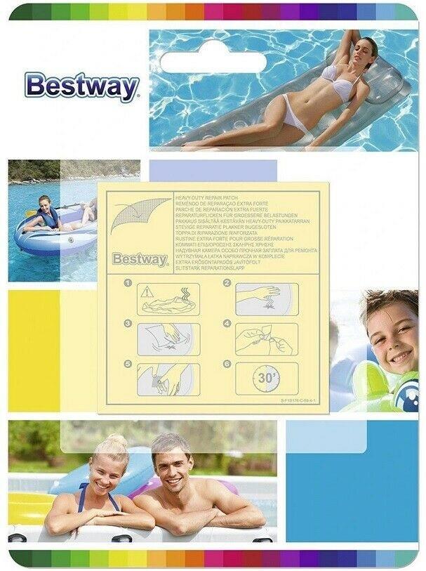 Repair Kit Bestway Adhesive Patch Swimming Pool Underwater 10Pc