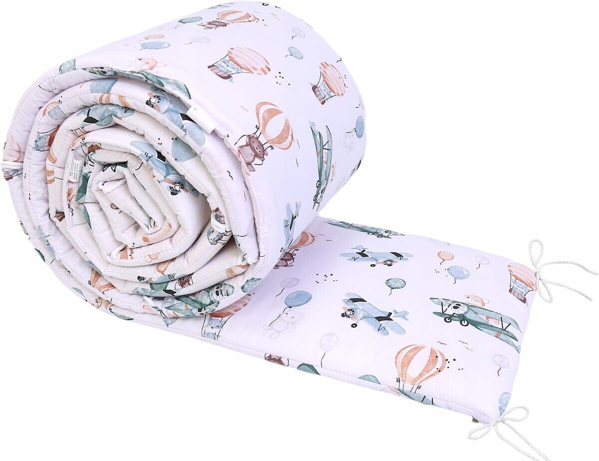 Baby Bedding Set 6pc fit Crib 70x80cm Bumper 260cm Cotton Dreamy Flight