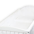 Baby 3Pc Bedding Set Pillow Duvet Bumper All-Round Fit Cotbed 140X70cm White
