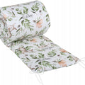 Padded Baby Bumper To Fit Cot 120x60 All Around 100% Cotton 360cm Green Glade