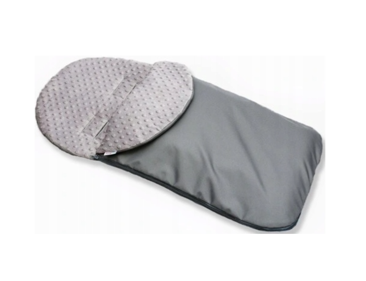 Universal Footmuff Stroller Pushchair Buggy Car seat Dimple Grey/Grey