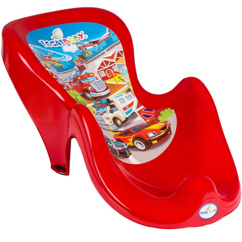 Baby Bath Support Seat Toddler Kids Anatomic Bath Chair Safe Non-Slip Tega Baby Cars Red - MyHappy Baby