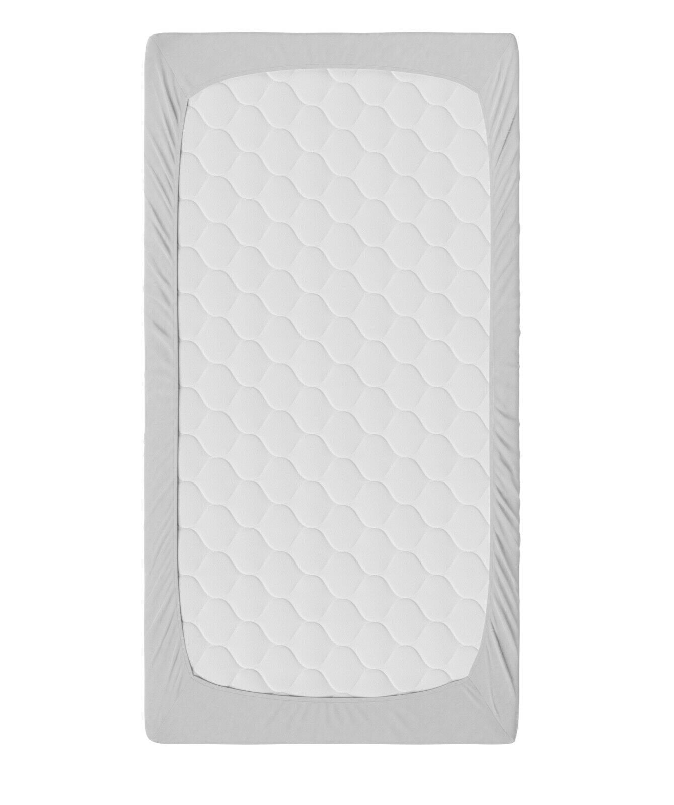 2-pack soft fitted sheet jersey stretchy cotton fit Crib/Cradle 90x40 Light Grey