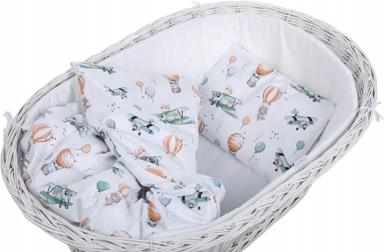 Baby Bedding Set 6pc fit Crib 70x80cm Bumper 260cm Cotton Dreamy Flight