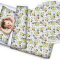 Bedding Set 4Pc Fit Kids Junior Bed 150X120 Football Teddy Bear