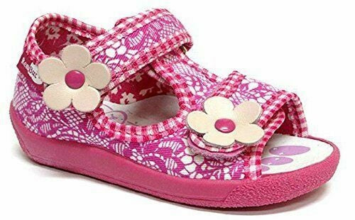 Girls Sandals Baby Children Kids Infant Casual Canvas Shoes Fasten #19