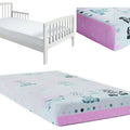 Baby Fitted Junior Bed Sheet Printed 100% Cotton Mattress 160X70cm Sweet Animals Pink