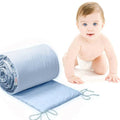 Baby Bedding Bumper 190 cm Half Cot Bed Blue