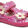 Girls Sandals Baby Children Kids Infant Casual Canvas Shoes Fasten #19
