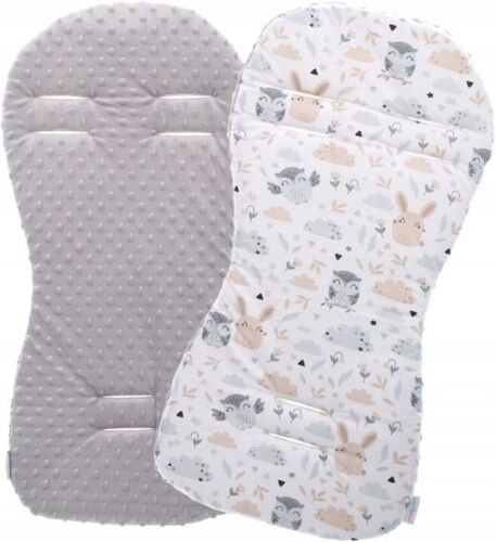 Baby Liner Stroller Buggy Pad Universal Dimple Insert 71x35cm GREY/Forest friends