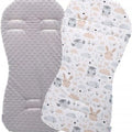 Baby Liner Stroller Buggy Pad Universal Dimple Insert 71x35cm GREY/Forest friends