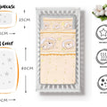 2pc Baby Bedding Set fit Crib/Cradle/Moses basket Cotton 70x80cm Window cream