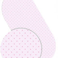 Fitted Sheet 100% Cotton 80x38cm for Baby Moses Basket Pram Dots pink