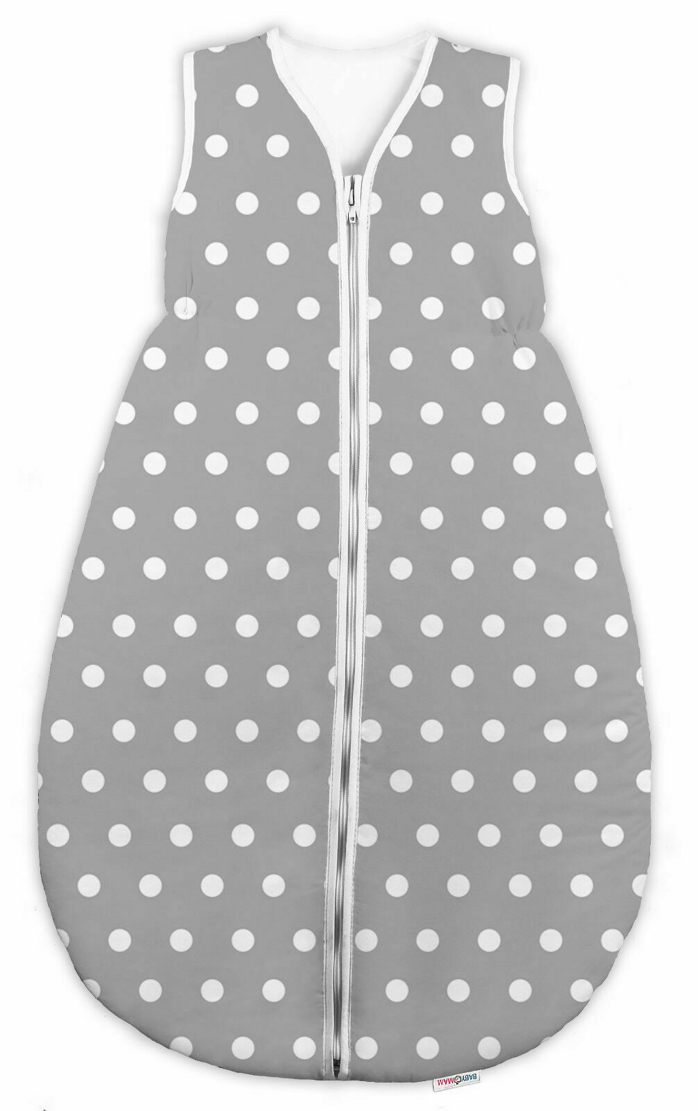 Baby sleeping bag short sleeve 0-6 mths 68cm Dots grey