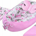 Cocoon Set Butterfly Blanket Nest Reversible Pink/Garden Flowers