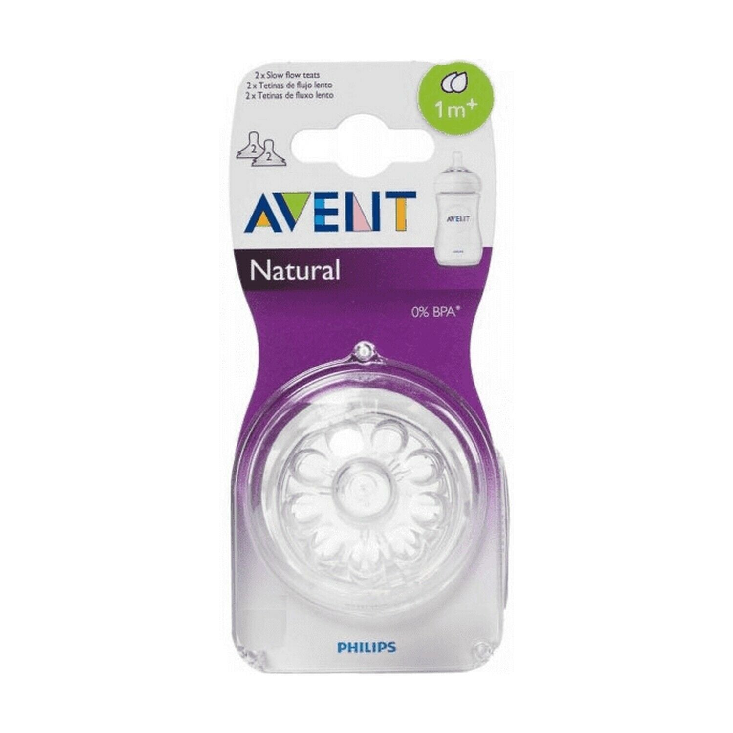 Philips Avent Extra Soft Silicone Teat 1m+ Natural teat 2-pack SCF042/27