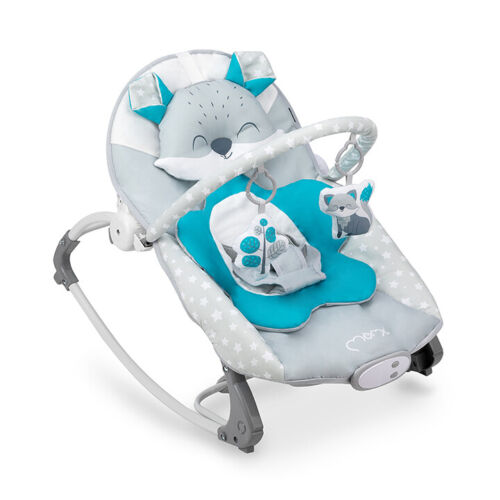 Momi Luis Baby Bouncer Modern rocking chair with music and vibration - Blue