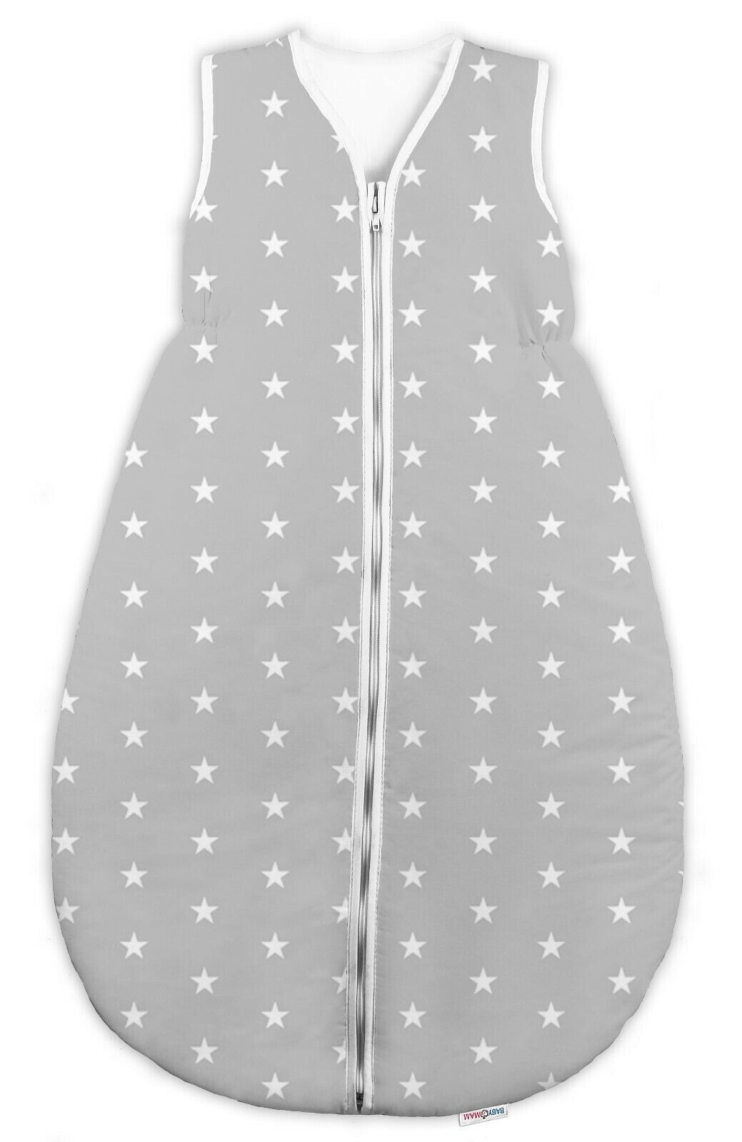Baby sleeping bag short sleeve 18-36 months 98cm Grey/big grey stars