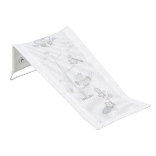 Baby Newborn Bath Soft Seat Pad Deckchair Safety Support for bathing Owls White
