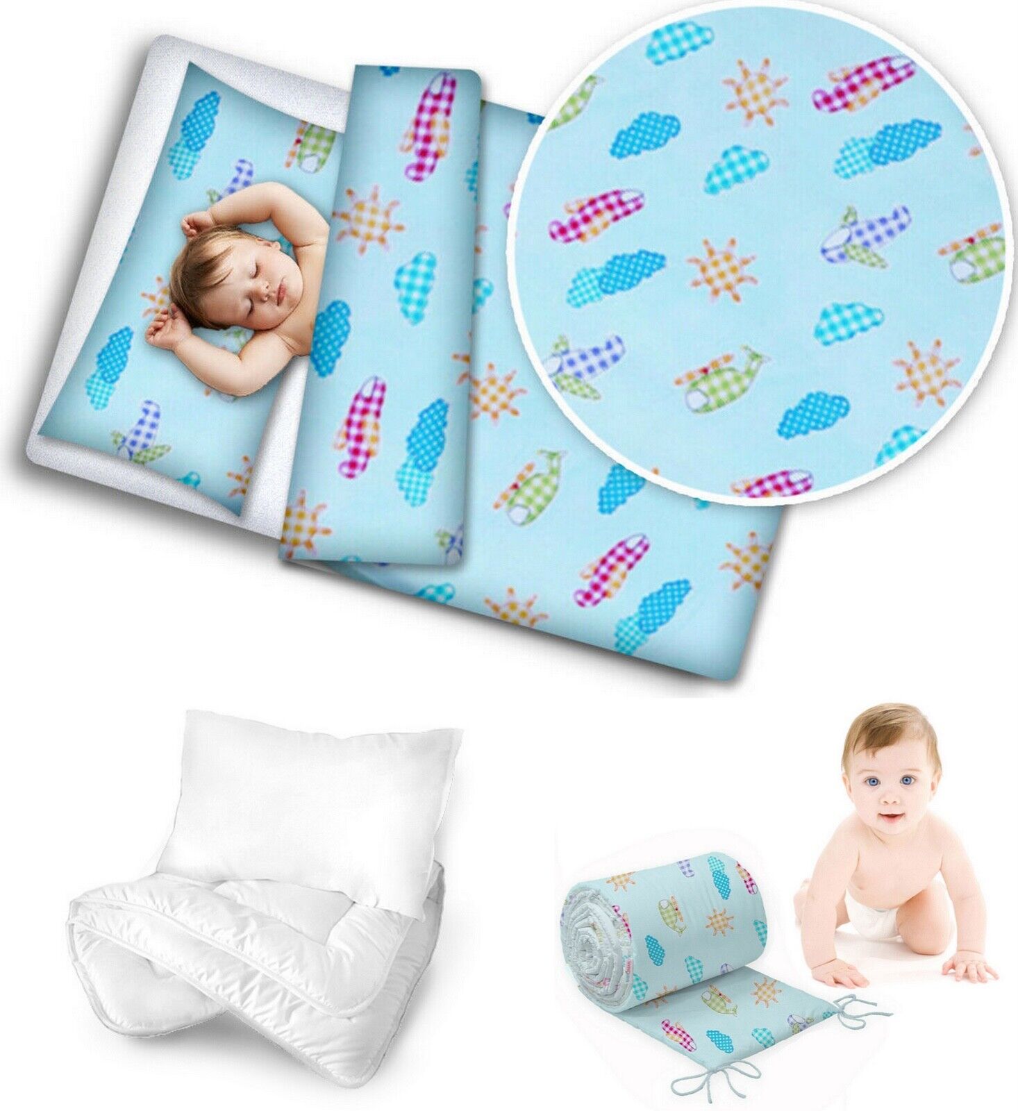 Baby duvet outlet and pillow set